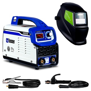 Kit Máquina Inversora de Solda 140Amp Bivolt Touch150 Boxer + Máscara de Solda Automática MSN1200 em Oferta na Shopee