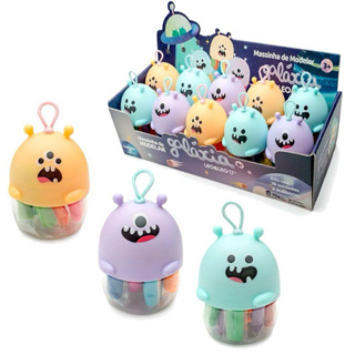 Massinha de Modelar Galáxia Alienígenas Leo&Leo – 70g 5 Cores + 2 Moldes – Display com 10 Unidades em Oferta na Shopee