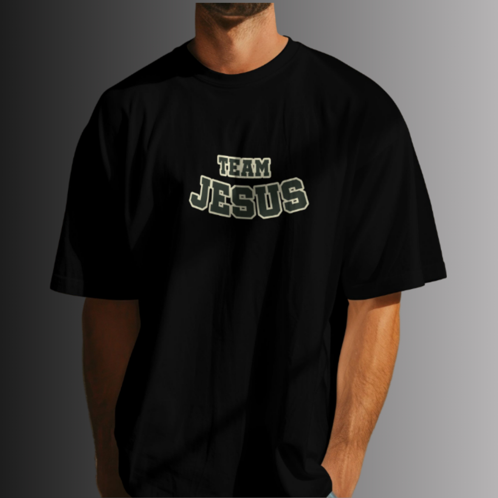 Kit 3 Camisetas TEAM JESUS Oversized Streetwear  Camisa Com Caimento Perfeito 100%Algodão