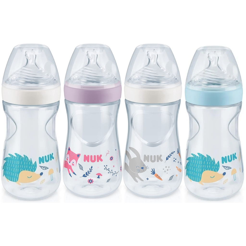 Mamadeira NUK Essence Smart Flow 270ml 6-12 Meses Com controle de Fluxo e de Temperatura