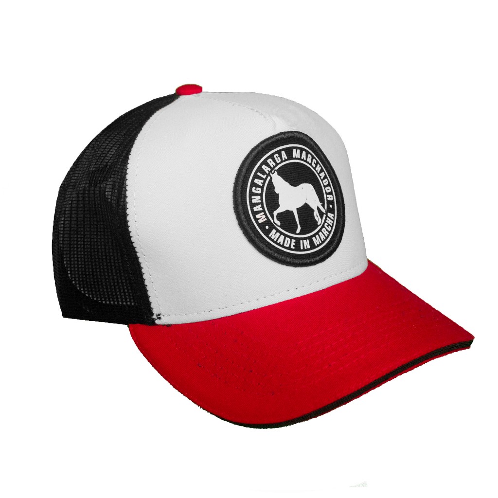 Boné Mangalarga Marchador Bordado Made In Marcha Trucker