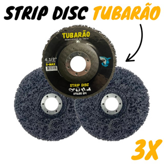 Kit 3 Strip Disc Disco Remover Tinta Verniz Ferrugem Tubarão em Oferta na Shopee
