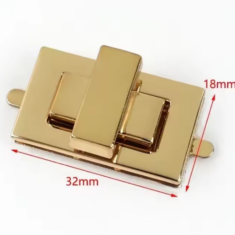 Fecho Retangular Para Bolsa 3cm 10 Peças