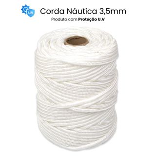 Corda Náutica 3,5mm Trançada 100% Polipropileno Rolo com 140 metros Selaria, Amarração de Carga em Oferta na Shopee