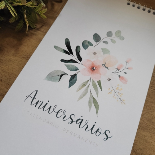 Calendário permanente de Aniversários em Oferta na Shopee