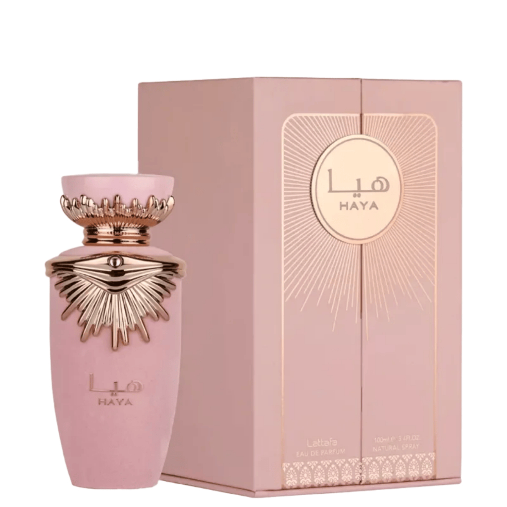Perfume Haya Lattafa Árabe 100ml Feminino Embalagem de vidro lacrado