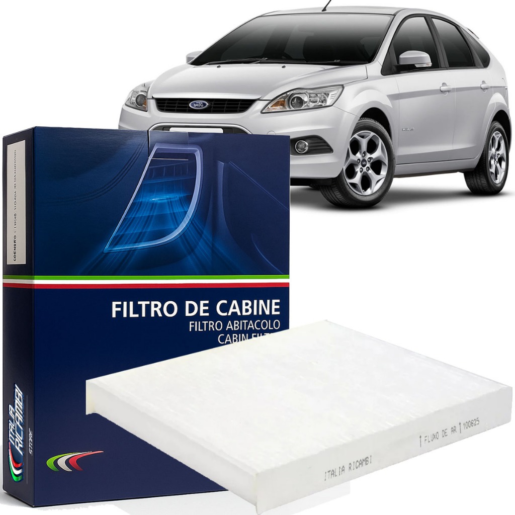 Filtro De Cabine Ar Condicionado Italia Ricambi Ford Focus 1.6 2.0 2009 2010 2011 2012 2013