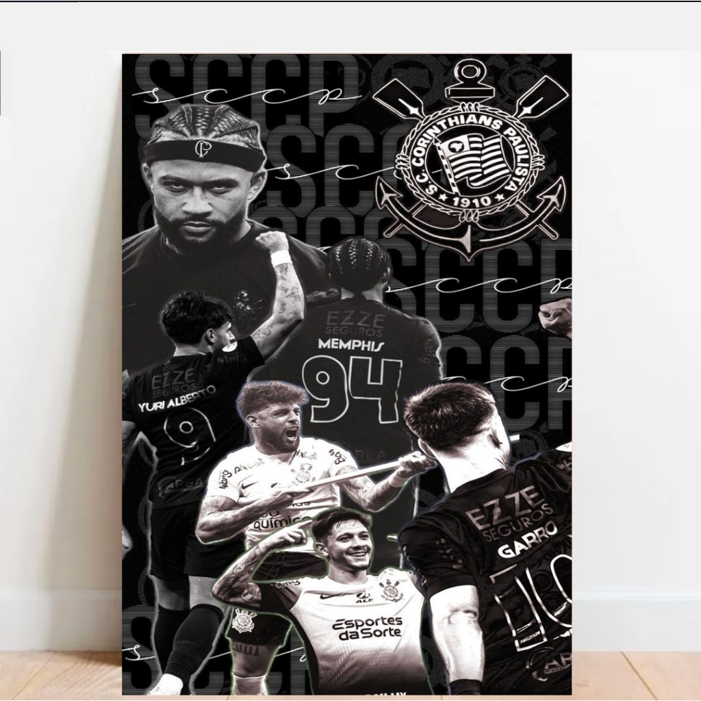 Quadros | MDF | medida 20x28 cm | tema Corinthians time do povo coringao timao