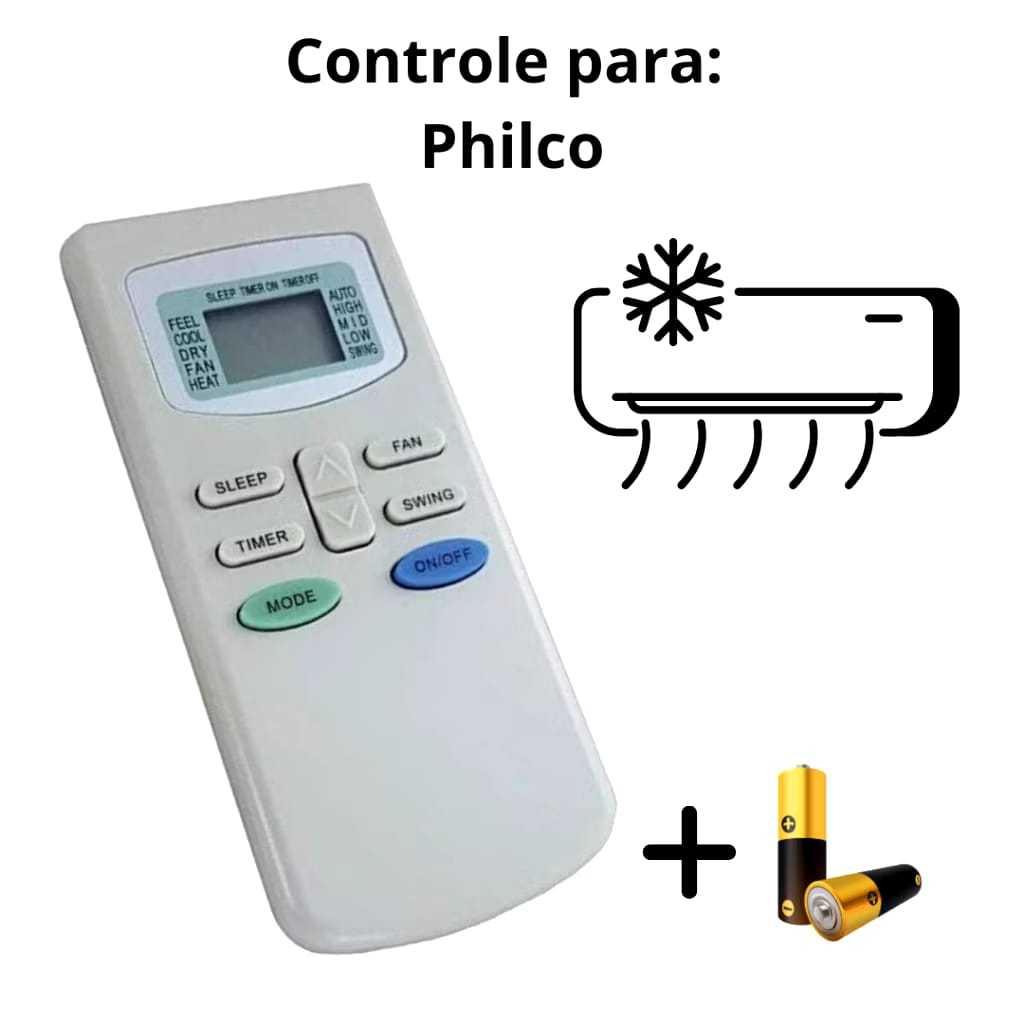 Controle Remoto Ar Condicionado Philco: Onde Comprar | BuscaProdutos