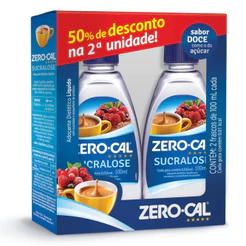 Adoçante Zero-Cal Sucralose Leve 2 Unidades 100ml
