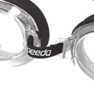 Detalhes do Óculos de Natação Speedo Classic Adulto Preto Lente Cristal