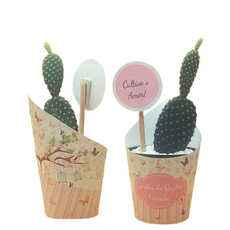 Kit Rótulo + Tag Jardim Encantado – Personalize Plantinhas e Brindes - Lembrancinha de Aniversário