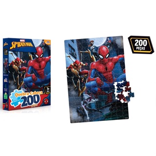 Quebra-Cabeça Marvel Homem Aranha 200 Peças - Toyster 8023 em Oferta na Shopee