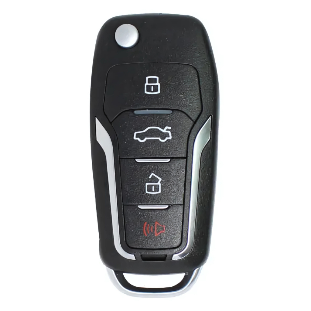 Controle Chave Canivete Ford Sem Lamina Led Vermelho Alarmes Sistec St42