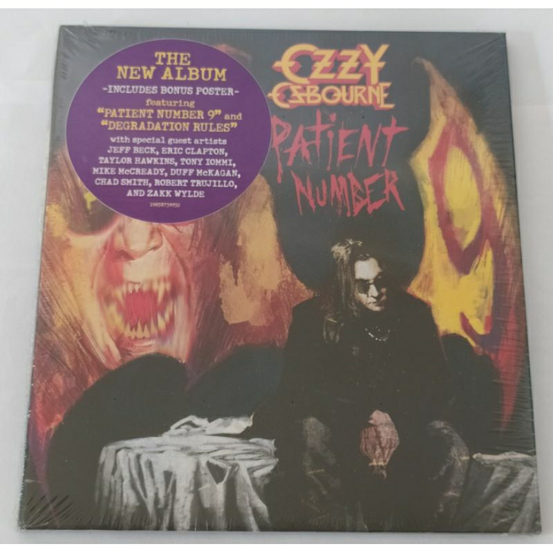 CD OZZY OSBOURNE PATIENT NUMBER 9 EU COM POSTER RARO