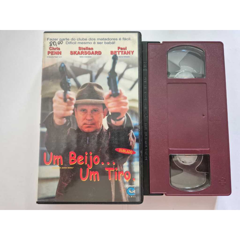 VHS Um Beijo... Um Tiro Dublado Original