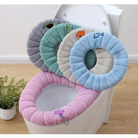 Capa de Assento de Vaso Sanitário Espessa e Quente Lavável com desenhos (6981)