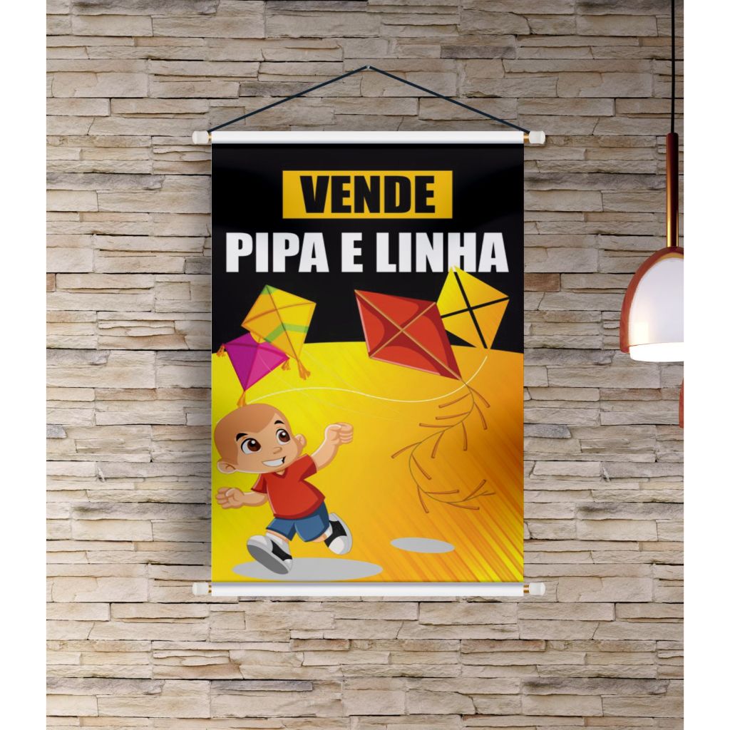 BANNER COMERCIAL ARTE PRONTA - PIPA E LINHA