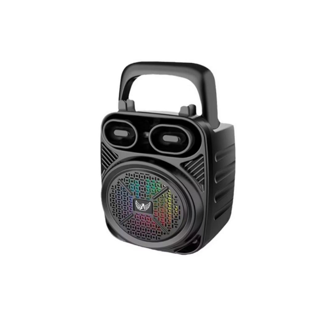 Mini Caixa de Som LED RGB 8W Bluetooth Portátil com Suporte Celular 3 Polegadas 1200mah KTS-1200