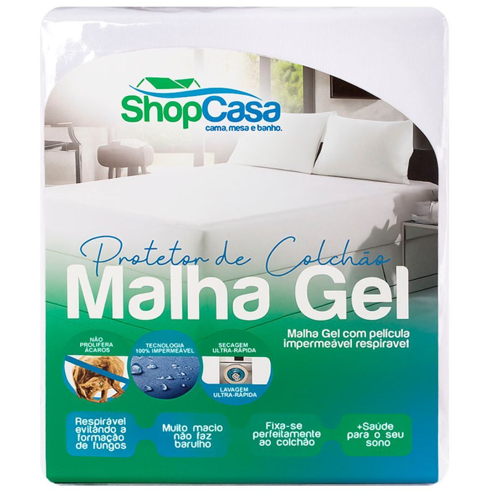 Protetor de Colchão Malha Gel Protect Health Silencioso ShopCasa em Oferta na Shopee