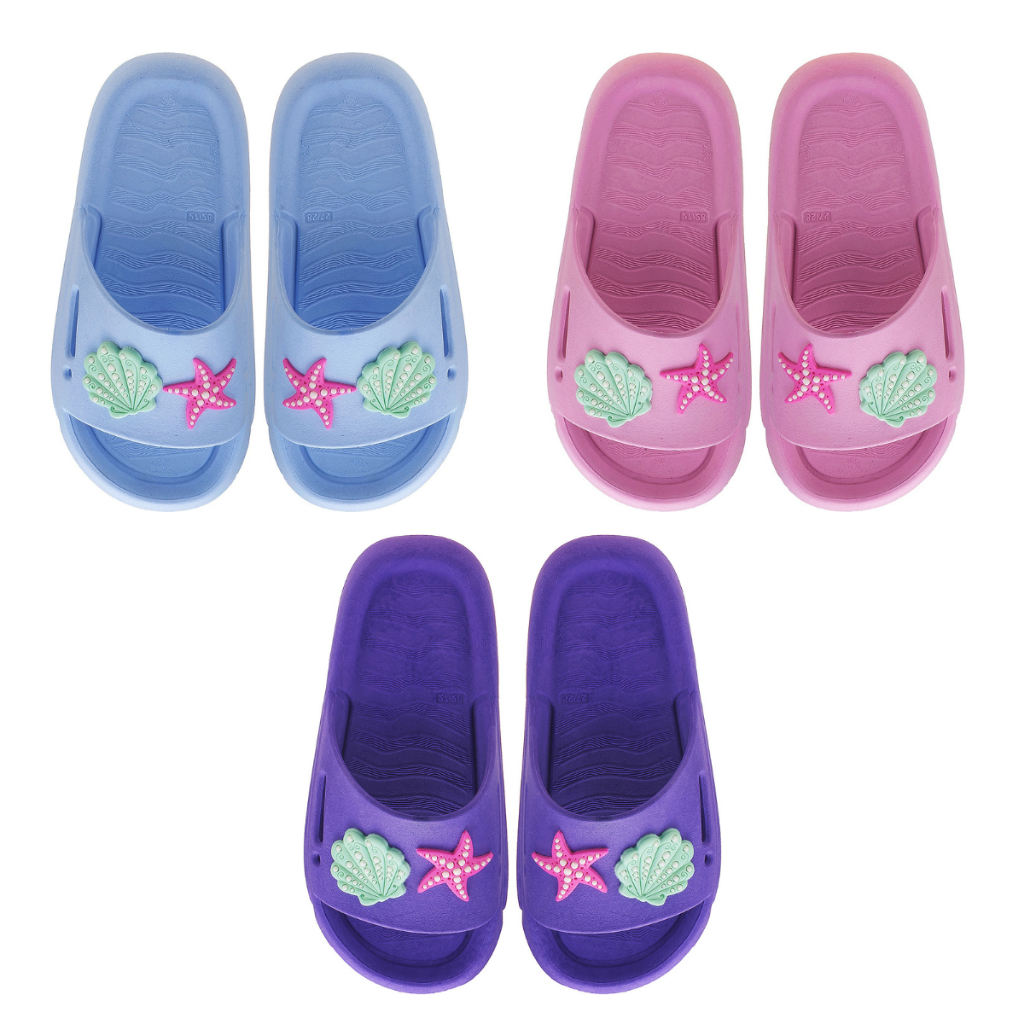 Chinelo Nuvem Slide Infantil Feminino Fundo do Mar Kidstep em Oferta na Shopee