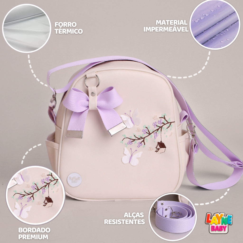 Bolsa Maternidade Menino Menina Mochila Luxo  Mamãe e Bebê Impermeável Multifuncional Fraldas