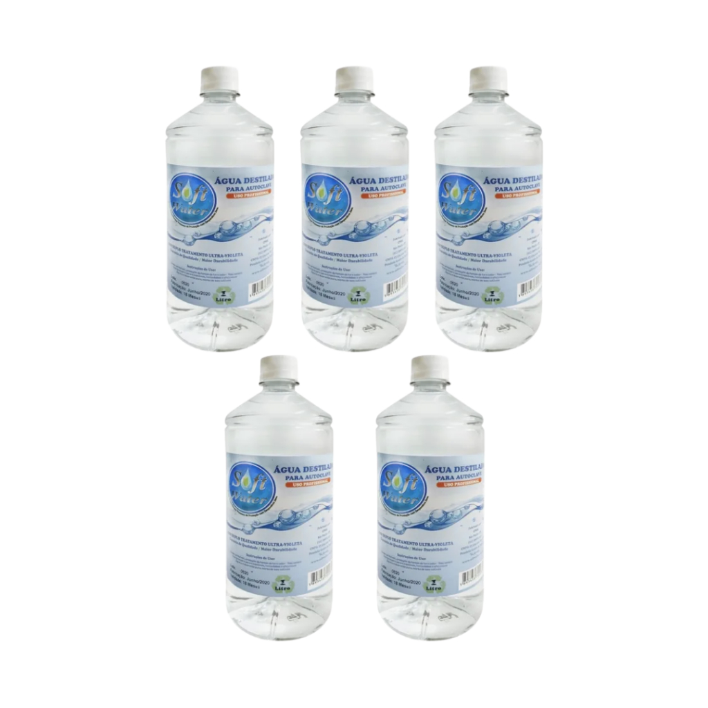 5 Águas P/ Autoclave 1 L - Soft Water em Oferta na Shopee