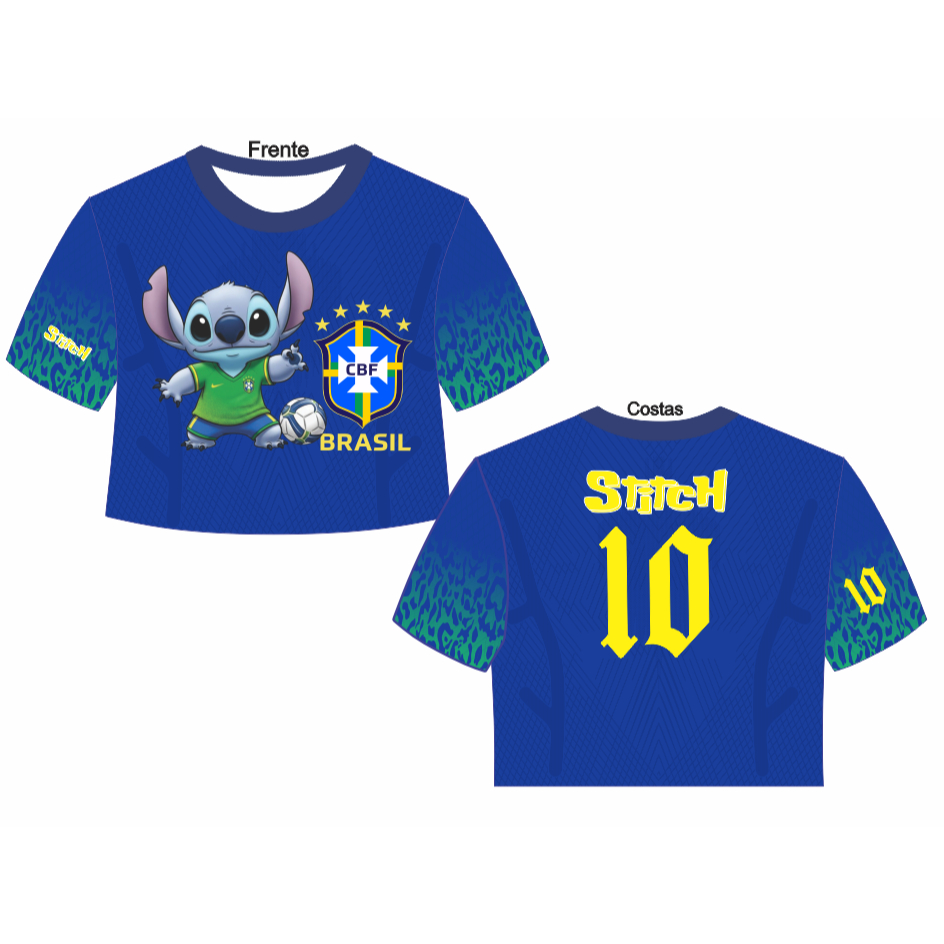 CROPPED STITCH  TORCEDOR ADULTO E INFANTIL em Oferta na Shopee