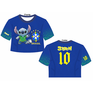 CROPPED STITCH  TORCEDOR ADULTO E INFANTIL em Oferta na Shopee