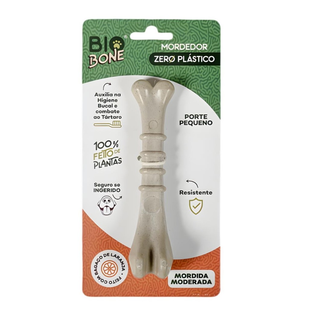 Ossinho Natural Para Cachorro Biobone Cana de Açúcar - Bagaço de Laranja - Madeira P em Oferta na Shopee
