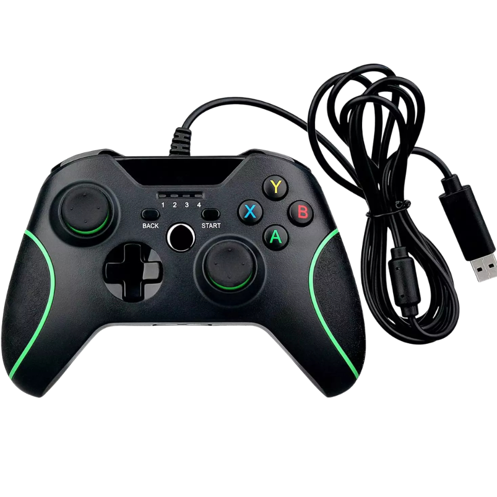 Controle xbox one com fio usb para pc, Series S manete joystick gamer controller de alta precisão