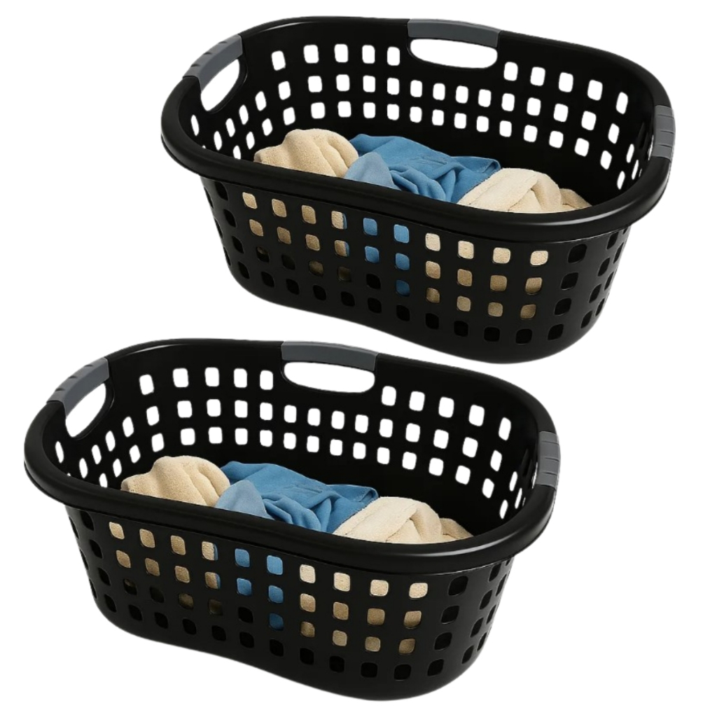 Kit com 2 Cesto Telado Angular 32lt (preto) TOY em Oferta na Shopee