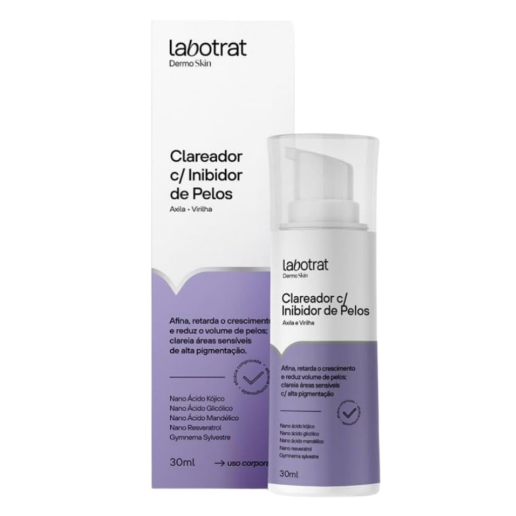 Labotrat Sérum Clareador Inibidor de Pelos Axila Virilha Redutor de Pelos Dermo Skin 30ml