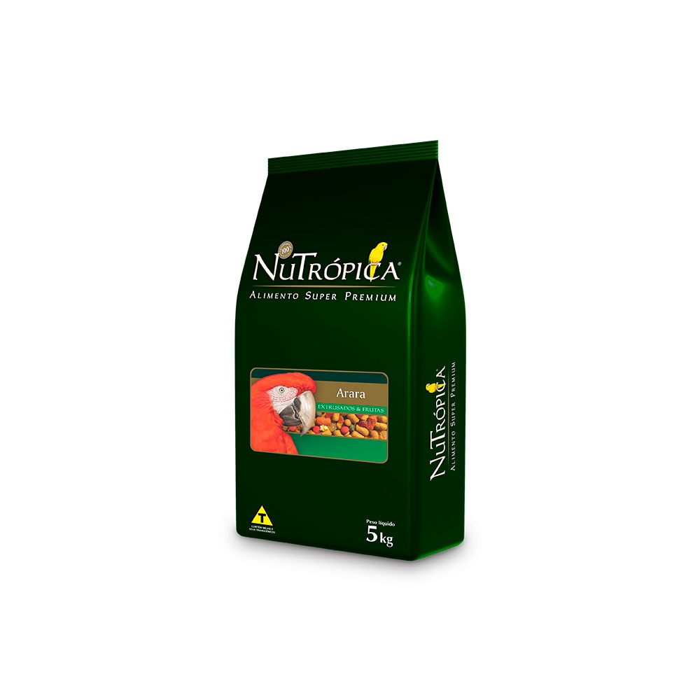 Ração Nutrópica Arara com Frutas 5kg Extrusada Alimento Completo em Oferta na Shopee