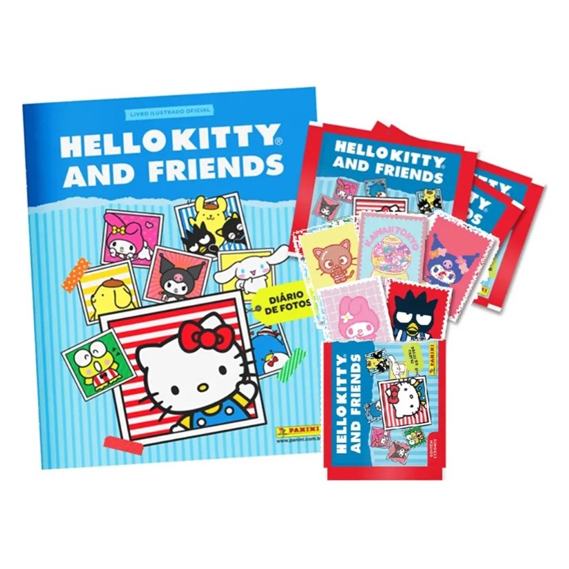 Coleção Hello Kitty 2025 - Monte o seu Kit com Álbum e Envelopes de Figurinhas - Panini em Oferta na Shopee