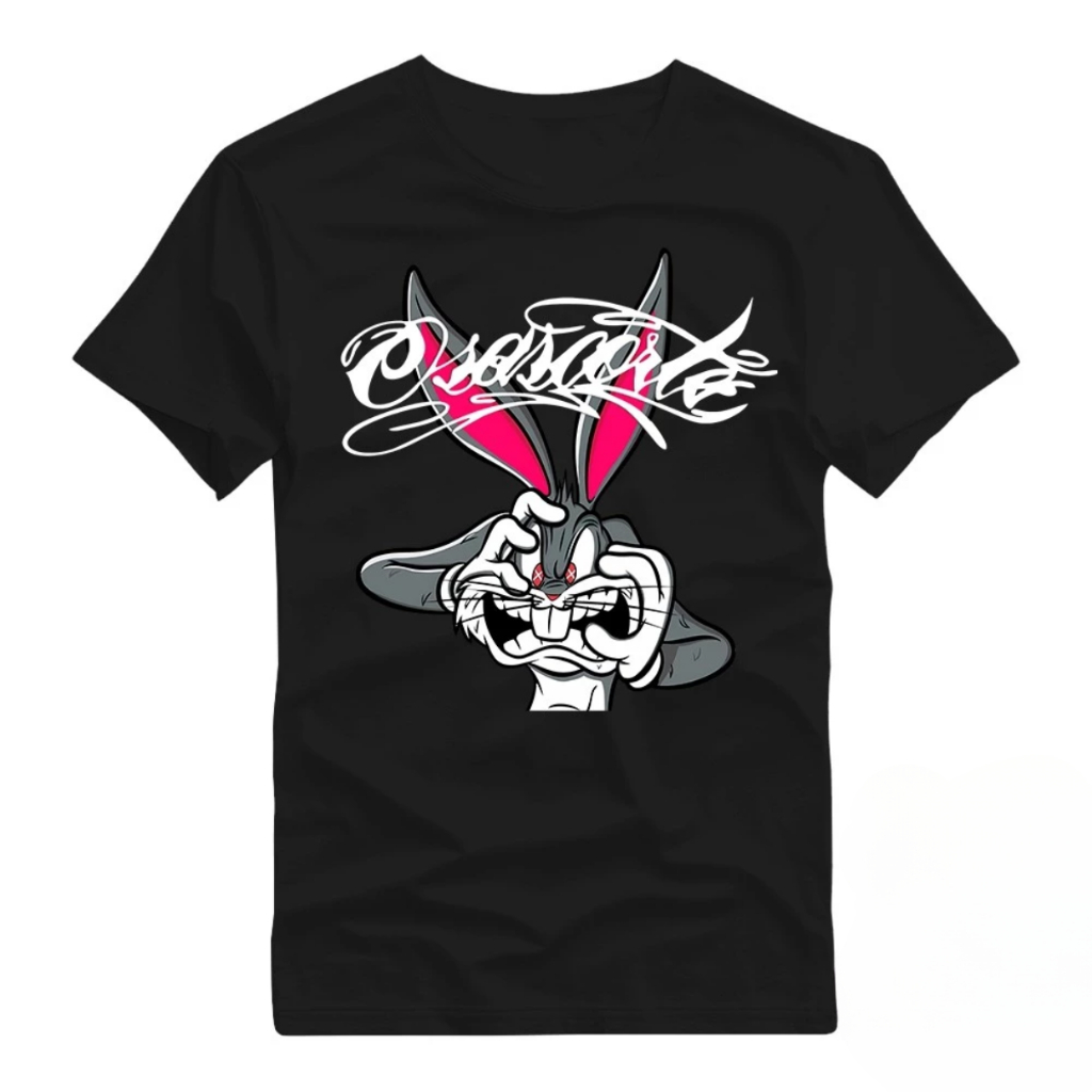 Camiseta OSASCORTE "Coelho" 100% Grau e corte Algodão Premium Fio 30.1