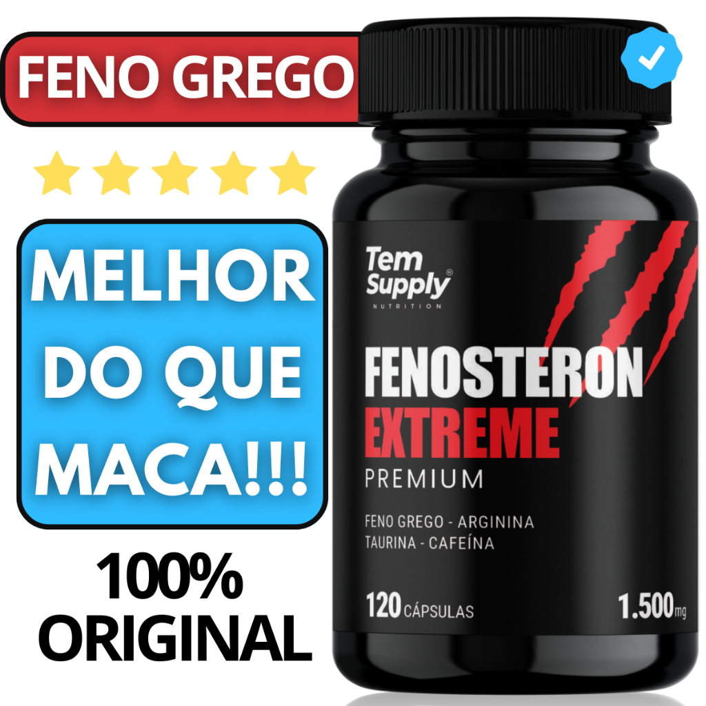 Feno Grego Fenosteron 120 Cápsulas Original