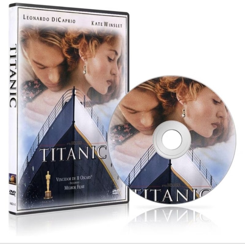 🎬 Título do produto:DVD Titanic (1997) Dublagem Clássica e Legendado – Alta Qualidade PROMOÇÃO