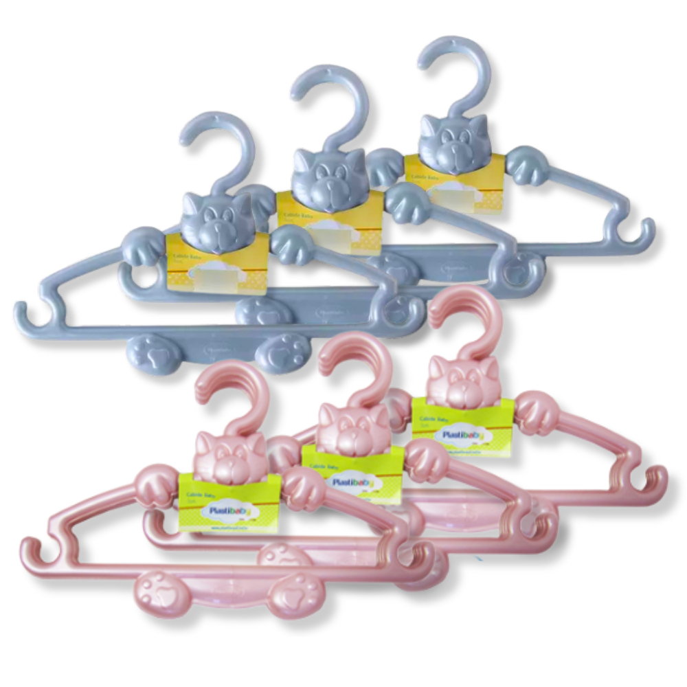 Kit 30 Cabides Infantil Bebê Baby Reforçado Plástico Cruzeta Roupa Resistente Premium em Oferta na Shopee