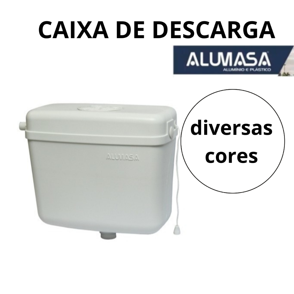 Caixa De Descarga 9 Litros Universal Para Parede De Banheiro ALUMASA