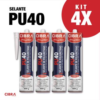 Kit 4 Pu40 Cola Selante Silicone Construção 400g Vedação Kit Adesivo Fixa Profissional Madeira Pu 40 em Oferta na Shopee