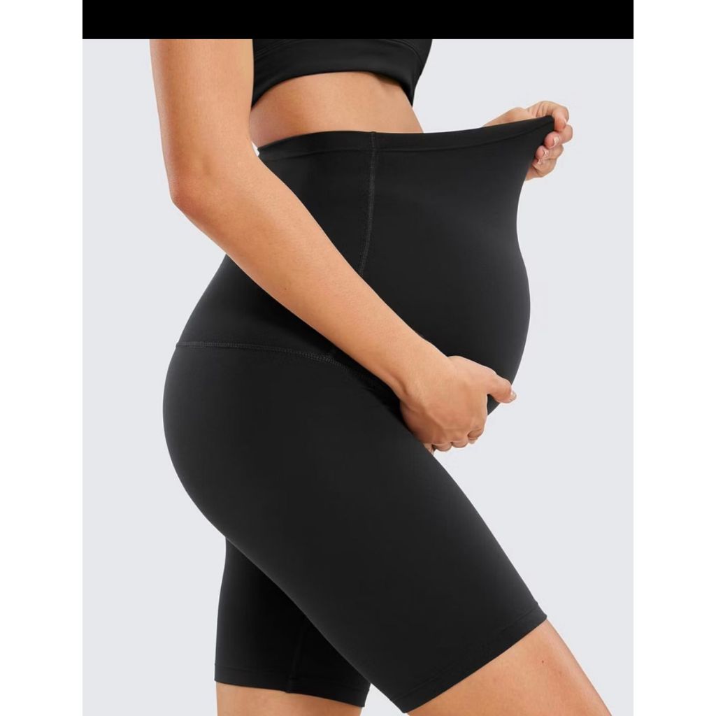 Kit 2 bermuda legging gestante ciclista comprida roupa maternidade alto conforto sustentação barriga grávidas Verão