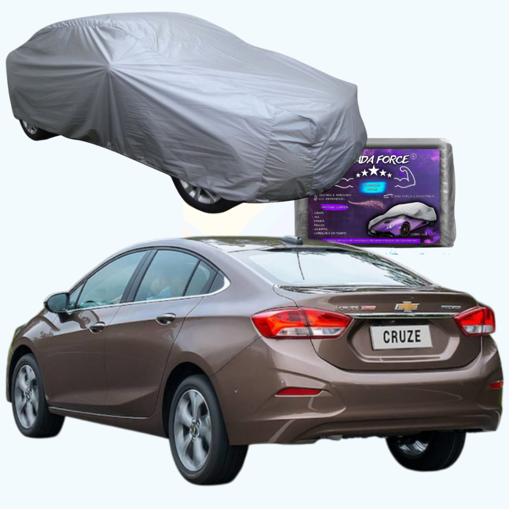 CAPA PARA COBRIR CARRO CHEVROLET CRUZE SEDAN 2011 A 2023 IMPERMEÁVEL COM FORRO E SEM FORRO;