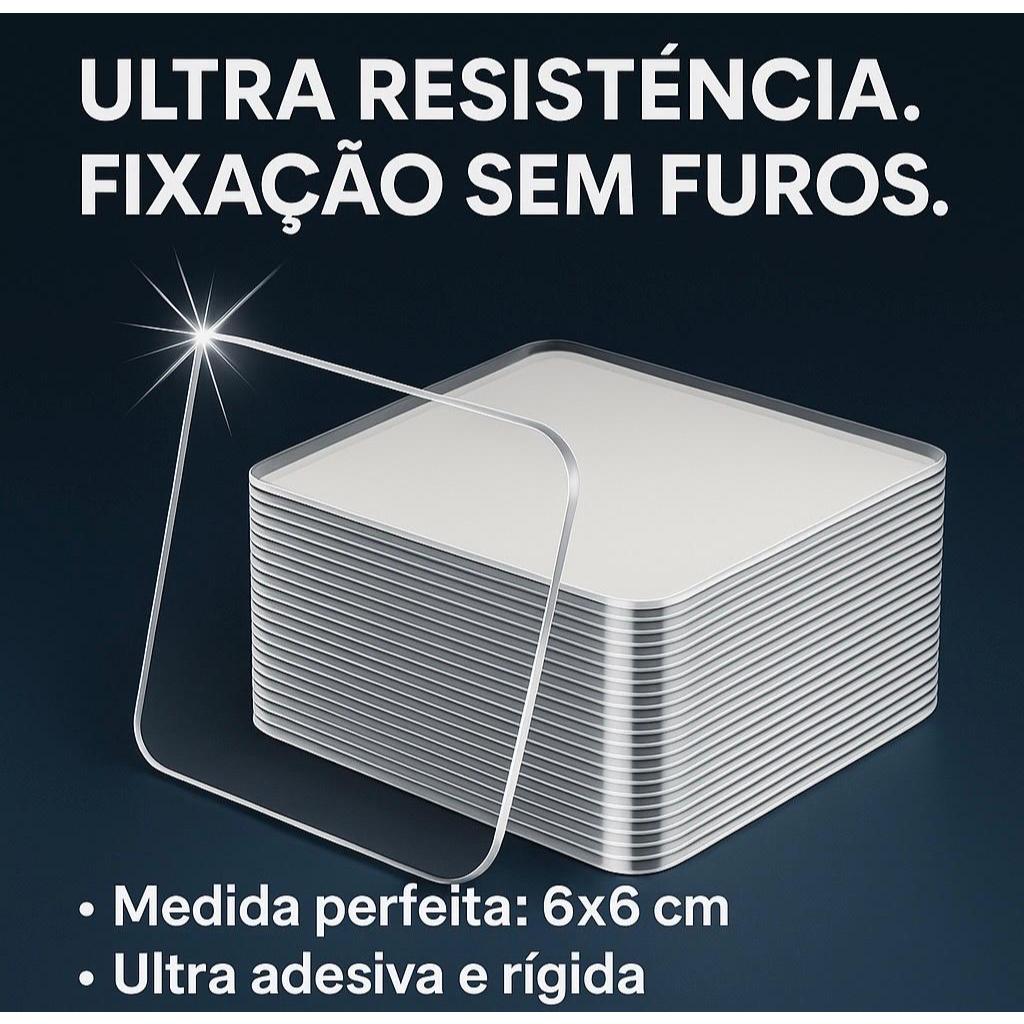 Fita Magica Dupla face rígida e transparente em Oferta na Shopee