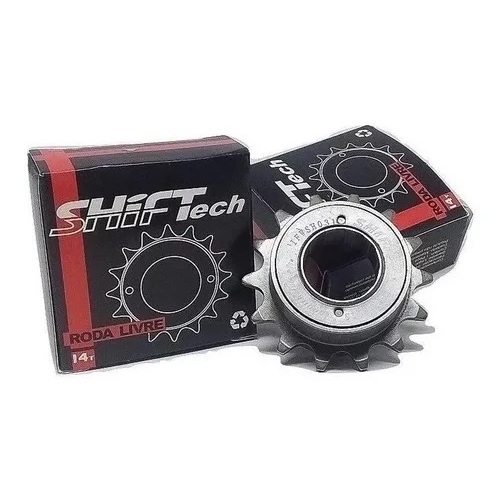 Catraca Bicicleta Roda Livre 14 Dentes Bike Cross Freestyle Bmx ShifTech Com Rosca Para Cubo Rosca