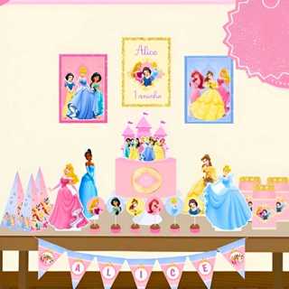 Kit Festa Princesas da Disney, festa em casa, escola decoração completa, festa só um bolinho.Kit Festa ''Só um Bolinho''