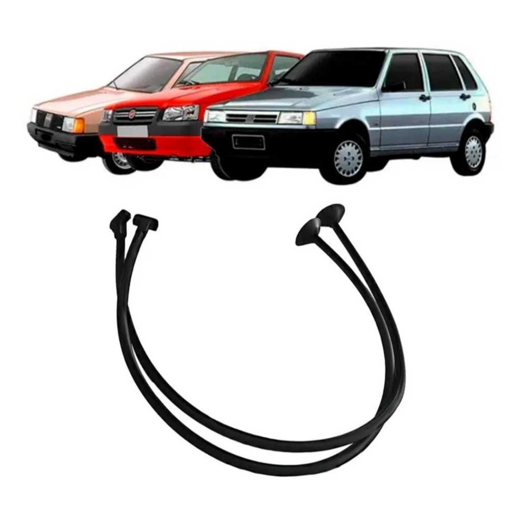 Par Cordinha Cordao Tampao Traseiro Porta Malas Fiat Uno 1986 até 2013