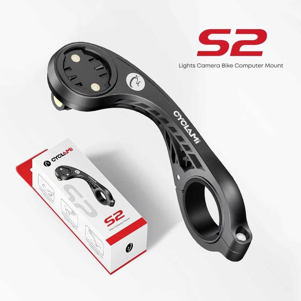 Suporte De Bike Speed Para GPS Ciclocomputador Lanterna Go Pro Bicicleta Rota MTB Cyclami S2