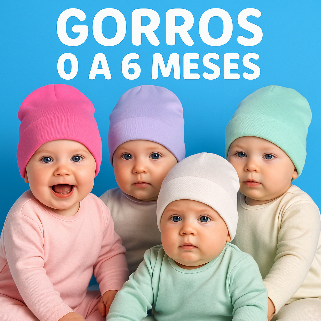 Touca De Frio Bebê Gorro 0 6 Meses Boina Menino Menina Unissex Forrada Acessório Infantil Brinquedo