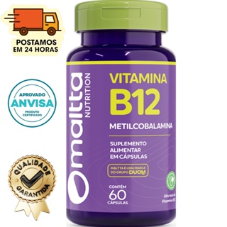 Metilcobalamina Vitamina B12 ( 1 Cápsula Ao Dia ) 60 Cápsulas 450mg - Duom em Oferta na Shopee